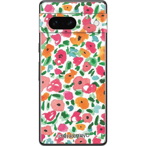 Bouffants and Broken Hearts Watercolor Floral Pixel Skins